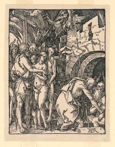 Christus in het voorgeborchte (Harrowing of Hell), uit de serie De Kleine Passie door Albrecht Dürer