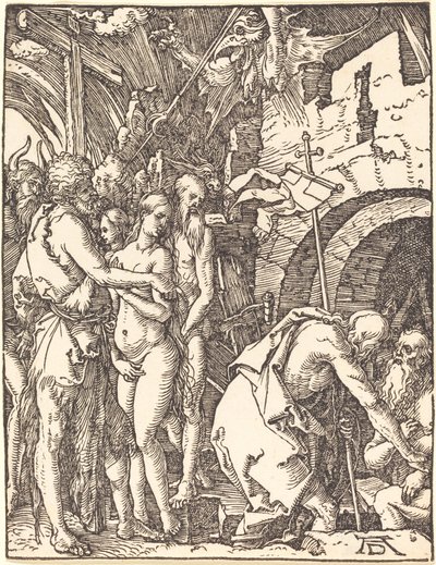Christus in het Voorgeborchte door Albrecht Dürer