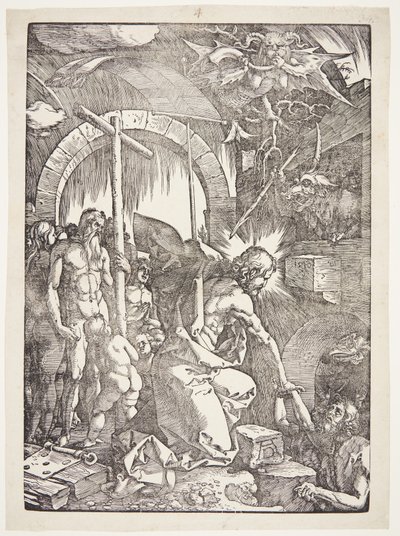 Christus in het voorgeborchte door Albrecht Dürer