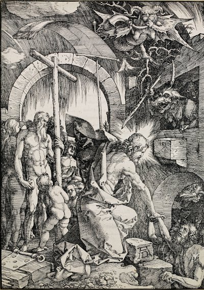 Christus in het Voorgeborchte, 1510 door Albrecht Dürer