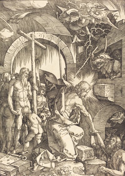 Christus in het voorgeborchte door Albrecht Dürer