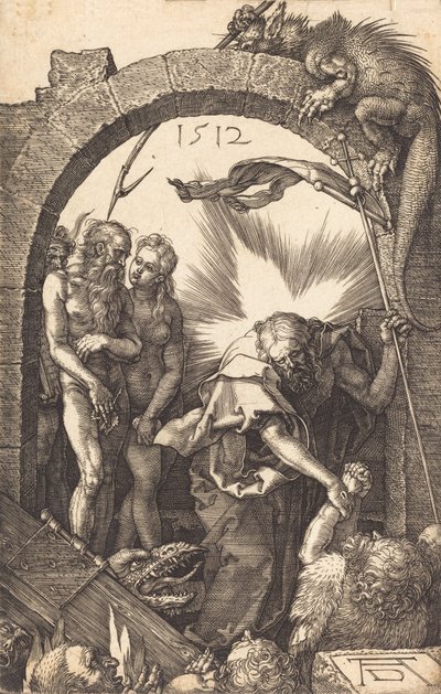 Christus in het voorgeborchte, 1512 door Albrecht Dürer