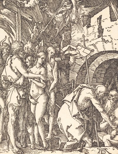Christus in het voorgeborchte door Albrecht Dürer