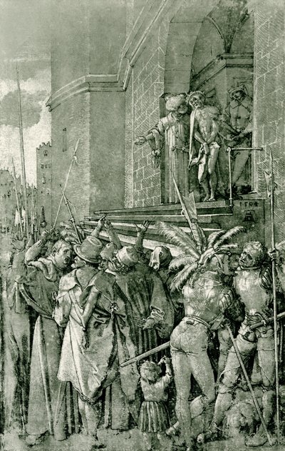 Christus wordt aan het volk getoond door Albrecht Dürer