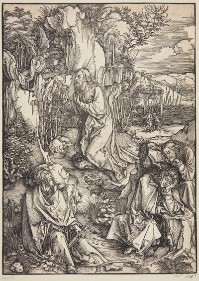 Christus op de Olijfberg door Albrecht Dürer