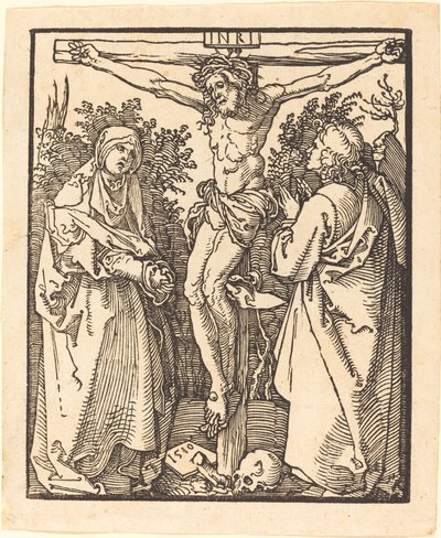 Christus aan het kruis met Maria en Sint Jan, 1510 door Albrecht Dürer