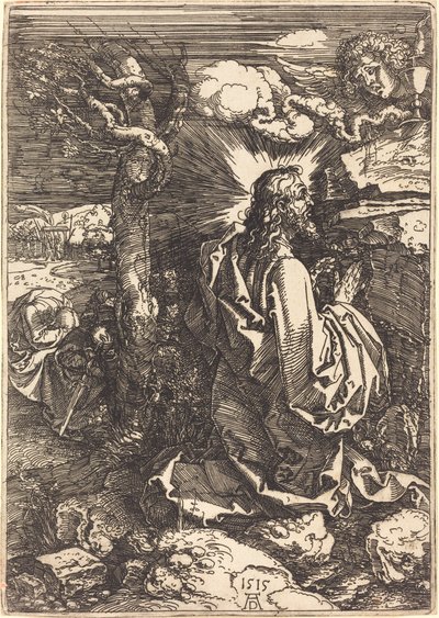 Christus op de Olijfberg door Albrecht Dürer
