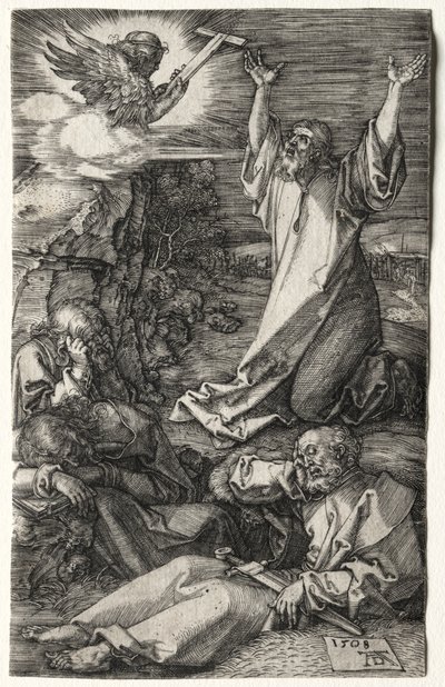 Christus op de Olijfberg door Albrecht Dürer