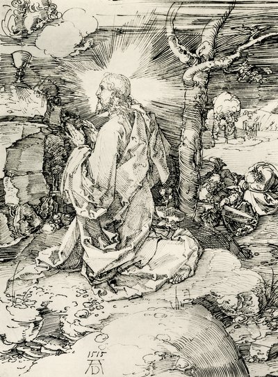 Christus op de Olijfberg door Albrecht Dürer