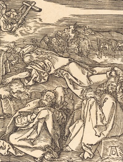 Christus op de Olijfberg, waarschijnlijk ca. 1509-1510 door Albrecht Dürer