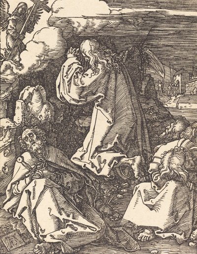 Christus op de Olijfberg, waarschijnlijk ca. 1509-1510 door Albrecht Dürer