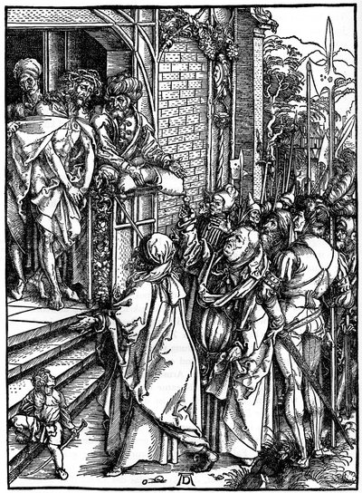 Christus gepresenteerd aan het volk door Albrecht Dürer