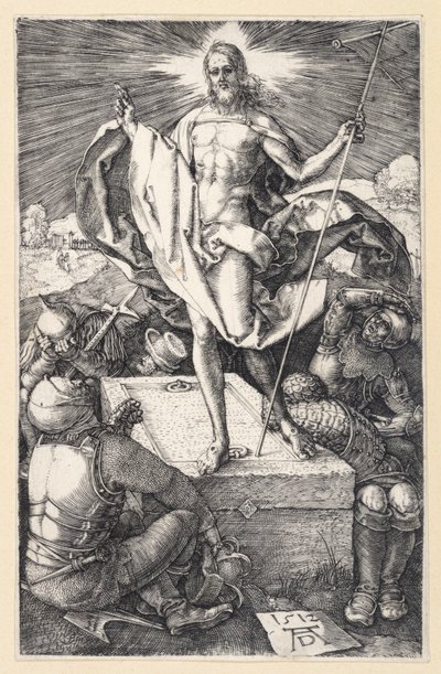 De verrijzenis van Christus (Gegraveerde Passie) door Albrecht Dürer