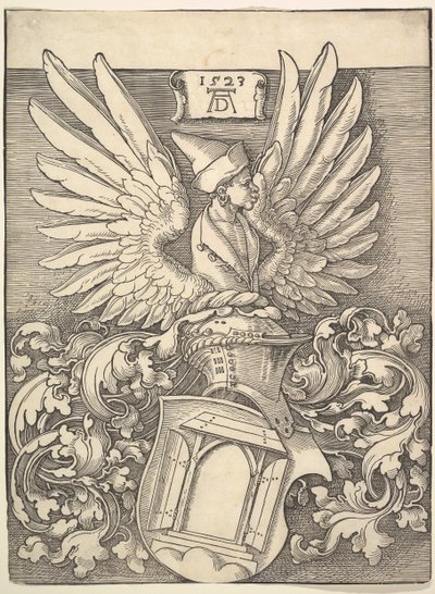 Wapen van Albrecht Dürer, 1523 door Albrecht Dürer