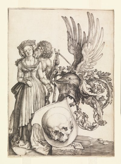 Wapenschild van Vanitas door Albrecht Dürer