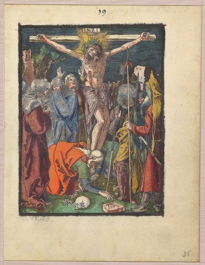 Kruisiging, uit "De kleine houtsnedepassie" door Albrecht Dürer