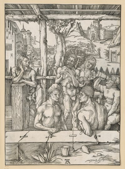 Het mannenbad door Albrecht Dürer