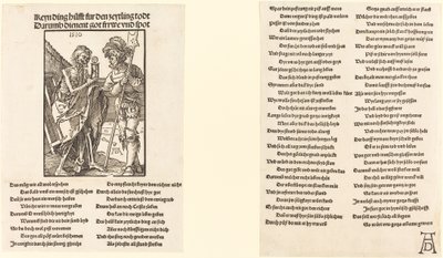 De dood en de lansquenet door Albrecht Dürer