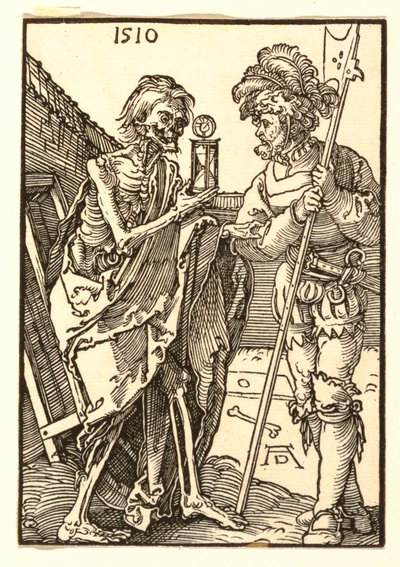 De dood en de lansquenet door Albrecht Dürer