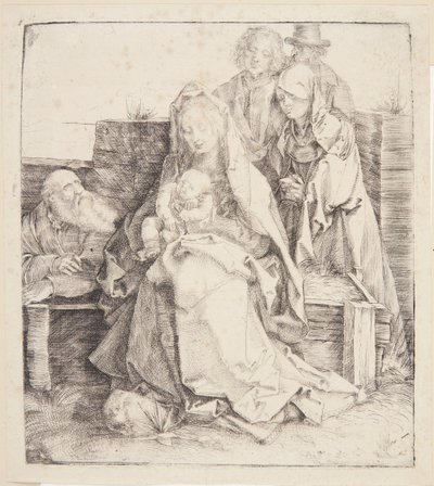 De heilige familie, zes personen door Albrecht Dürer