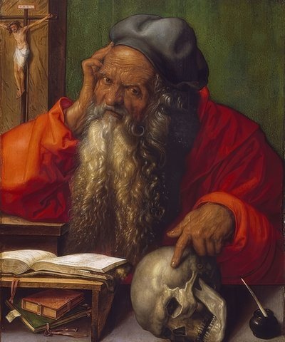 De heilige Hiëronymus in zijn studeerkamer door Albrecht Dürer