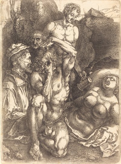 Wanhopige man, waarschijnlijk 1514-1515 door Albrecht Dürer