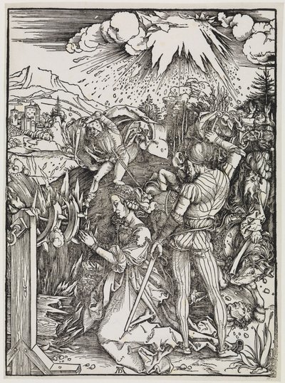De onthoofding van de heilige Catharina door Albrecht Dürer