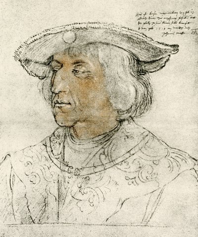 Keizer Maximiliaan I door Albrecht Dürer