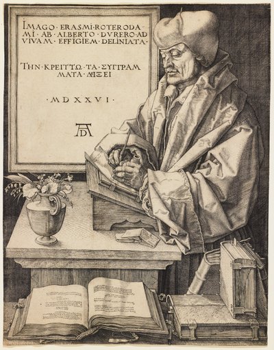 Erasmus van Rotterdam door Albrecht Dürer