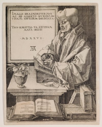Erasmus van Rotterdam door Albrecht Dürer