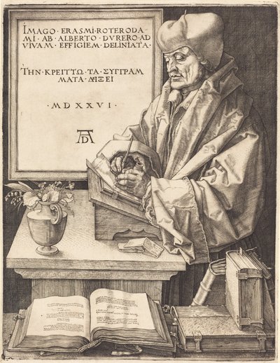 Erasmus van Rotterdam door Albrecht Dürer