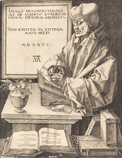 Erasmus van Rotterdam, 1526 door Albrecht Dürer