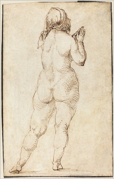 Vrouwelijk Naakt Biddend door Albrecht Dürer