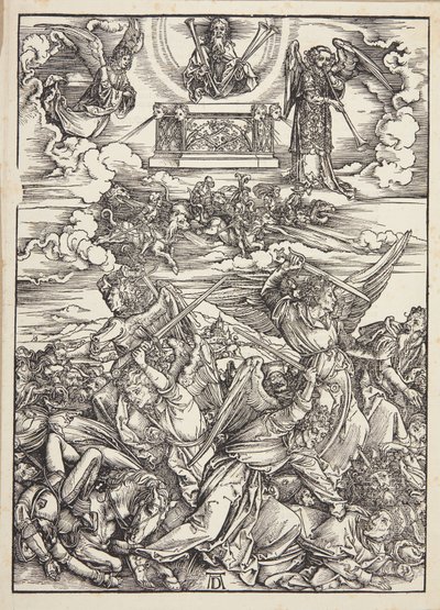 Vier wrekende engelen van de Eufraat door Albrecht Dürer
