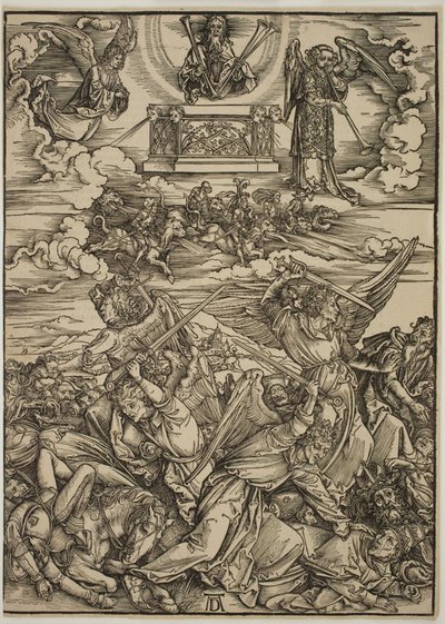 Vier wrekende engelen van de Eufraat door Albrecht Dürer