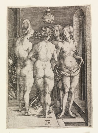 Vier naakte vrouwen (De vier heksen) door Albrecht Dürer