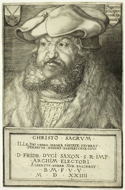 Frederik de Wijze, Keurvorst van Saksen door Albrecht Dürer