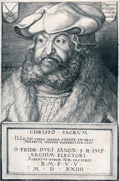 Frederik de Wijze, Keurvorst van Saksen door Albrecht Dürer