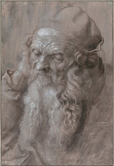 Hoofd van een Oude Man, 1521 door Albrecht Dürer