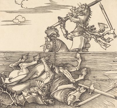 Italiaanse steekspel, ca. 1516 door Albrecht Dürer