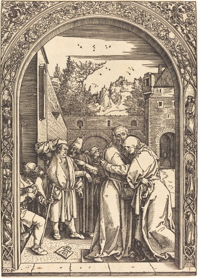 Joachim en Anna bij de Gouden Poort door Albrecht Dürer