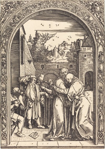 Joachim en Anna bij de Gouden Poort door Albrecht Dürer