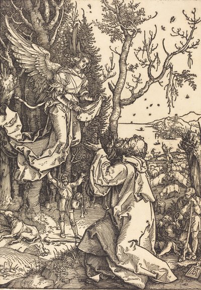 Joachim en de Engel, ca. 1504 door Albrecht Dürer