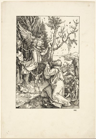 Joachim en de Engel, uit Het Leven van de Maagd door Albrecht Dürer