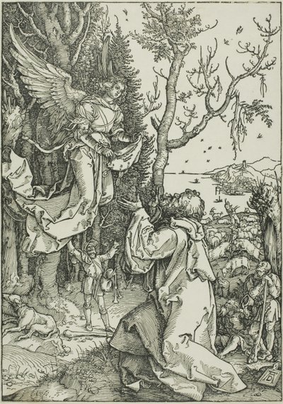 Joachim en de Engel, uit Het Leven van de Maagd door Albrecht Dürer