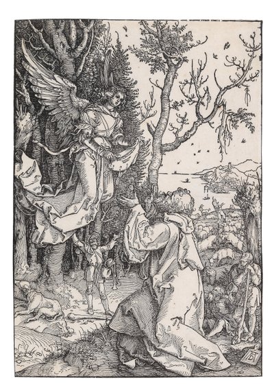 Joachim en de Engel, uit Het Leven van de Maagd, ca. 1504 door Albrecht Dürer
