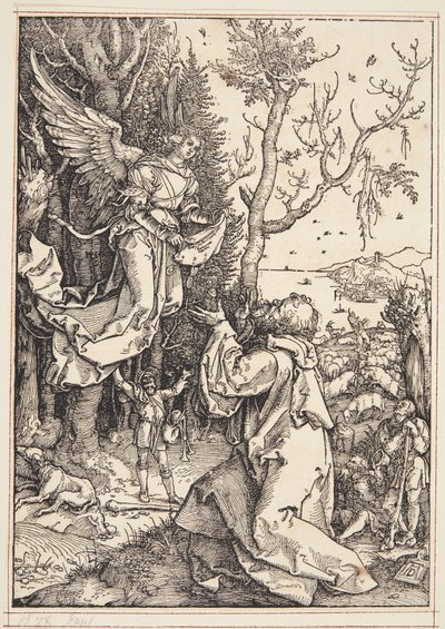 Joachim en de engel door Albrecht Dürer