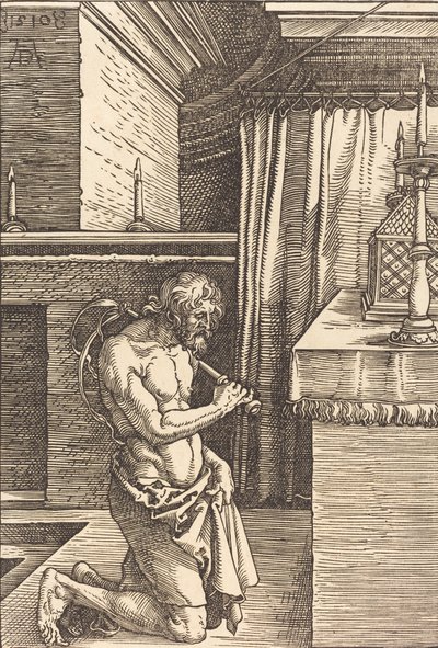 Koning David Doet Boete, 1510 door Albrecht Dürer