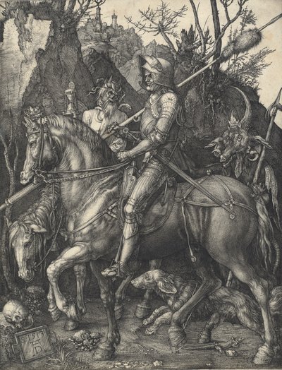 Ridder, dood en duivel, 1513 door Albrecht Dürer