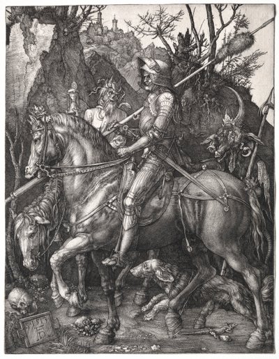 Ridder, Dood en de Duivel, 1513 door Albrecht Dürer